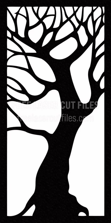 Download Tree, Room Divider, Panel Silhouette DXF Files