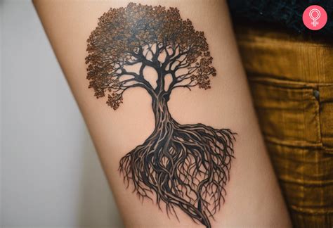 Tree And Roots Tattoo