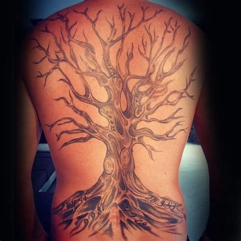 Weeping Willow Tree Back Tattoos Happy Living