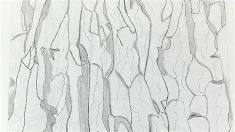 Tree Bark Drawing Pattern