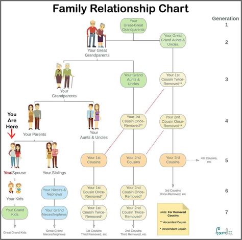 Tree Chart Of Family Relationships