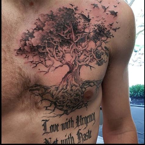 Tree Chest Tattoo