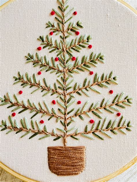 Tree Embroidery Pattern