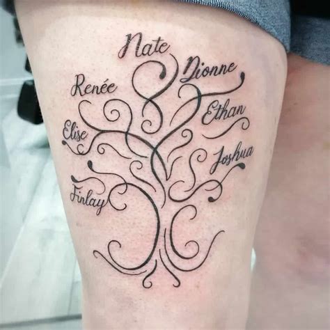 Tree Of Life Tattoo With Names