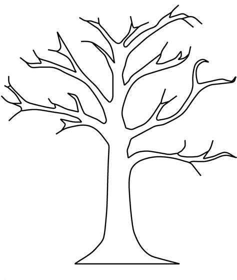 Tree Outlines Printable