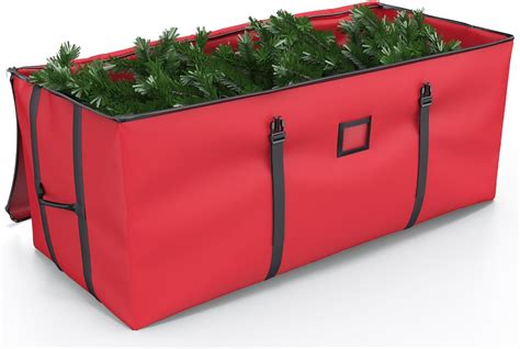 IRIS Tree Storage Tote, Green Lid Christmas tree storage, Plastic christmas tree