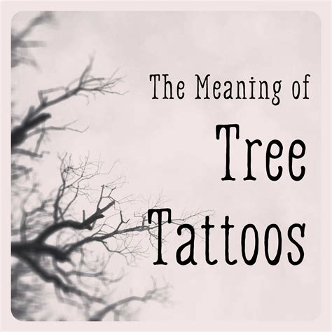 Tree Tattoo Meaning