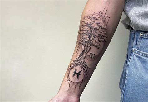 Tree Tattoo On Forearm