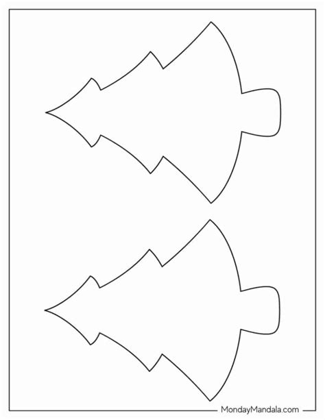 Tree Template Rounded Simples Christmas Tree