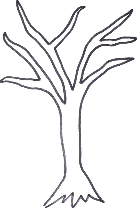 Tree Trunk Coloring Page