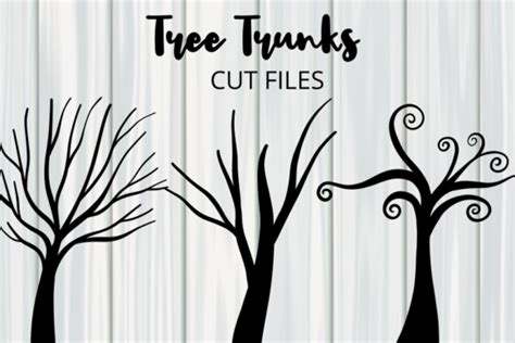 Download Tree Trunk Silhouette Cut Files for Cricut Machine