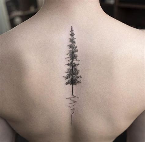 Tree elegant spine tattoo ideas
