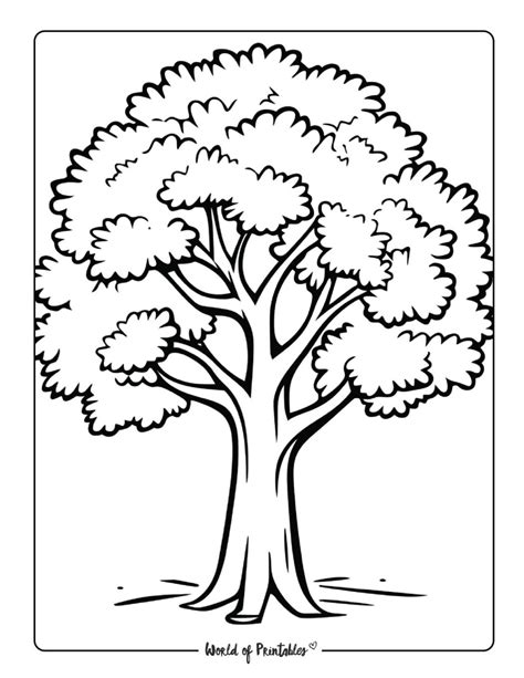 Trees Coloring Pages