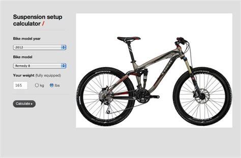 Tune Your Trek Bike Suspension Like a Pro with Our Calibrated Setup Calculator