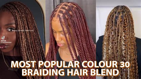 Trending Styles Using 30 Braiding Hair Color