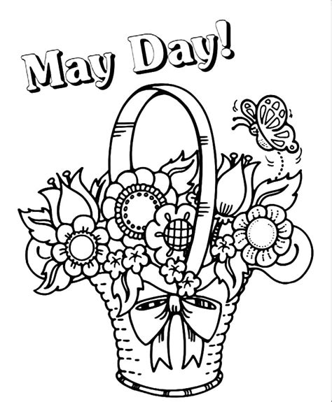 Trending Themes for Free Printable Coloring Pages For May