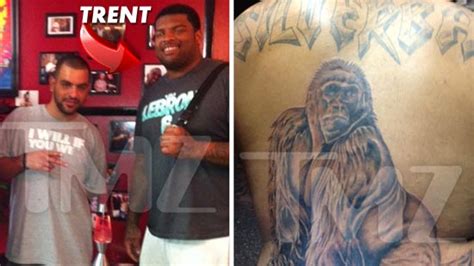 Trent Williams Back Tattoo