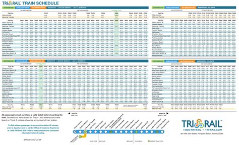 Light Rail Northbound Schedule