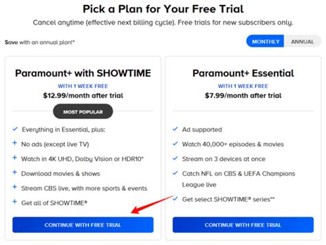 Trial Offers Directly from Showtime