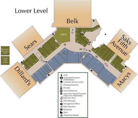 Triangle Town Center Map