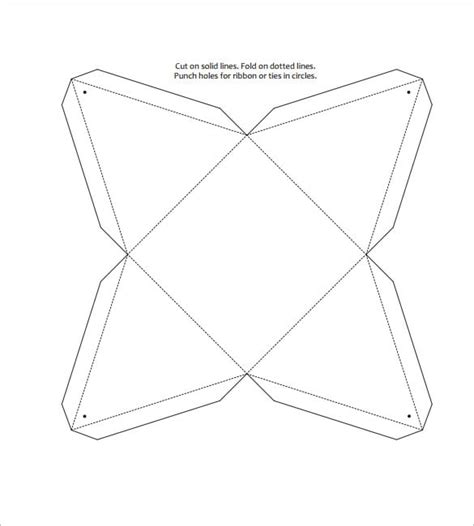Triangle Box Template Printable