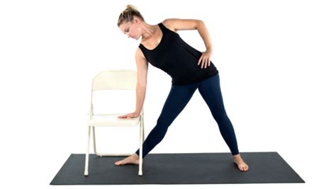 Triangle Pose Chair Yoga