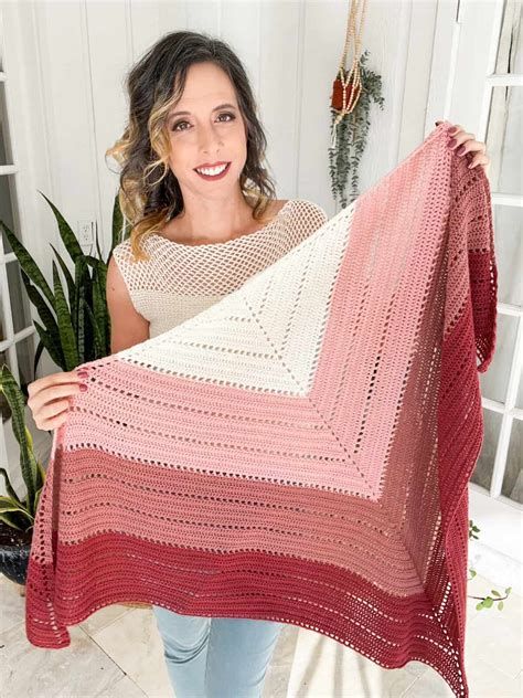 Triangle Shawl Crochet Pattern Free