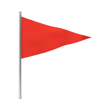 Triangular Flag On Post