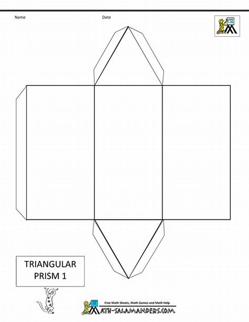 Triangular Prism Net Printable