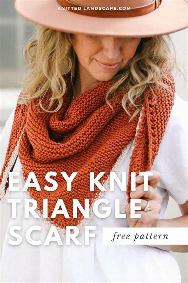 Triangular Scarf Knitting Pattern