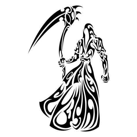 Tribal Grim Reaper Tattoo Designs ClipArt Best