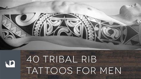 60 Fancy Tribal Tattoos For Rib