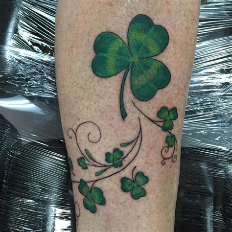 50 Shamrock Tattoo Designs For Men Ireland Ink Ideas