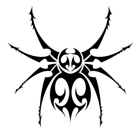 Spider Tribal tattoo designs, Tattoo designs and