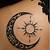 Tribal Sun And Moon Tattoos