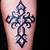 Tribal Tattoo With Cross