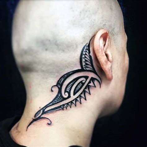 Tribal Tattoo Behind The Ear For women TattooMagz