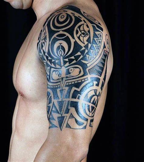 Tattoo Pics Tribal tattoos for men, Half sleeve tribal