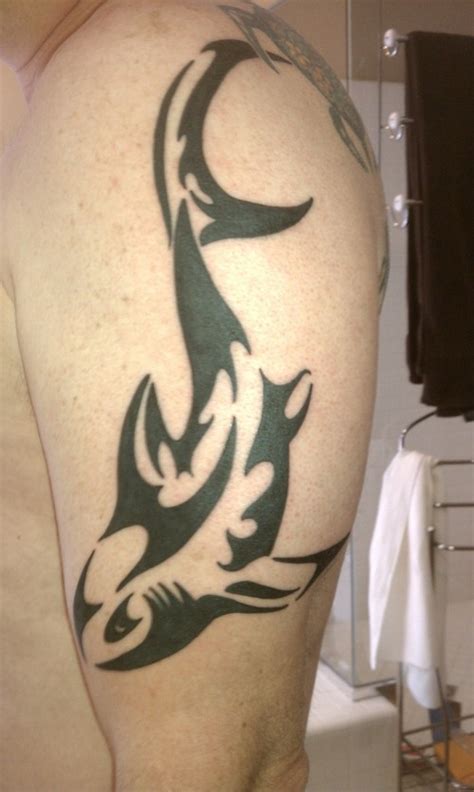 50 Tribal Shark Tattoo Designs For Men SeaDweller Ideas