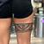 Tribal Thigh Band Tattoos