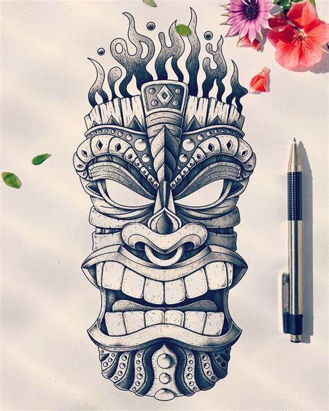 Tiki Tattoos for Men Ideas and Designs for Guys