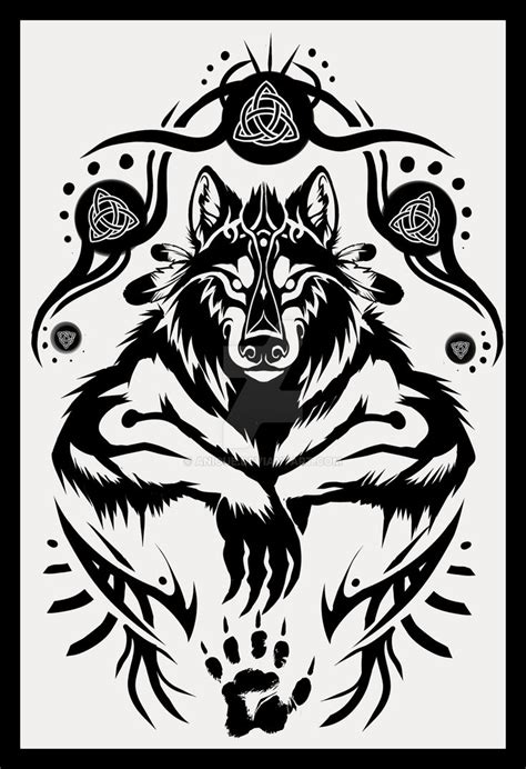 Tribal werewolf by Lydia Hallett Werewolf tattoo, Tribal