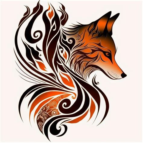 Tribal Fox Tattoo