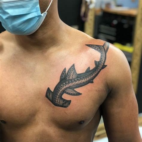 polynesian tribal hammerhead shark tattoo Shark tattoos