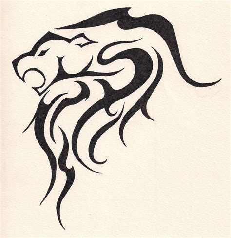 100’s of Lion Tribal Tattoo Design Ideas Pictures Gallery