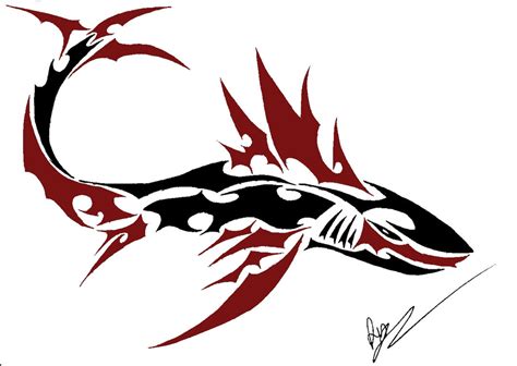 50 Tribal Shark Tattoo Designs For Men SeaDweller Ideas