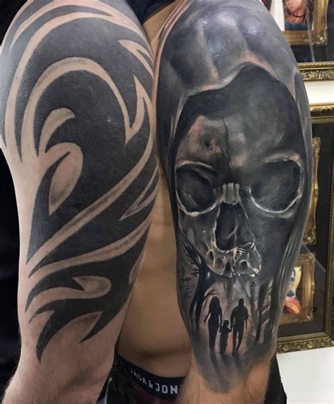Tribal cover up tattoos killerink coverup blackandgrey