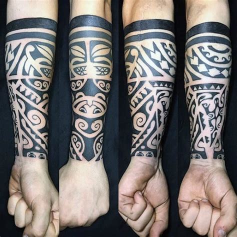 Tribal Tattoo In Forearm