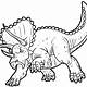 Triceratops Coloring Page Free