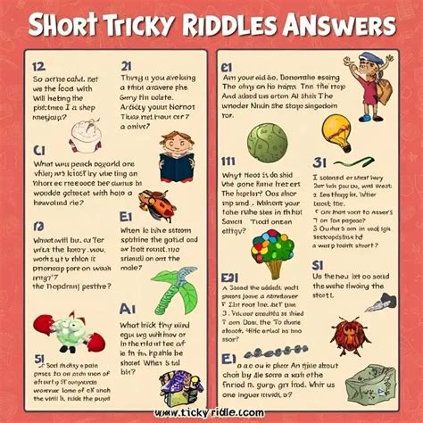 Tricky Riddles With Answers Images